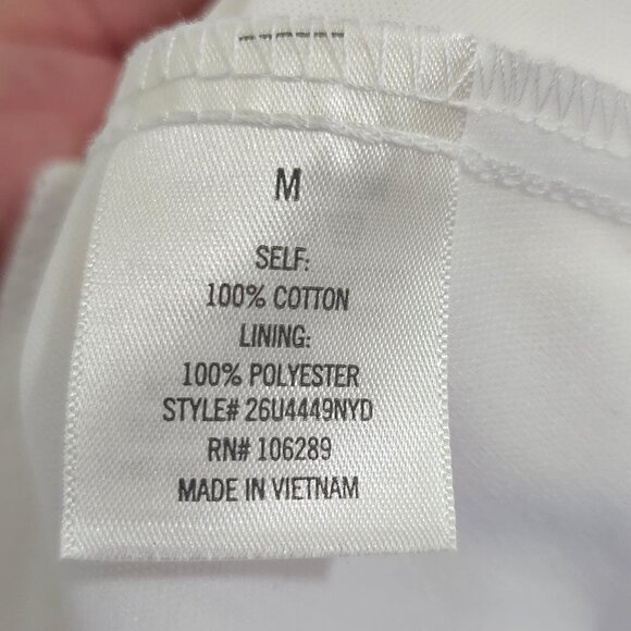 Francesca's Jun & Ivy White Textured Qwinn Eyelet Mini Dress Women's Size Medium - Picture 15 of 16